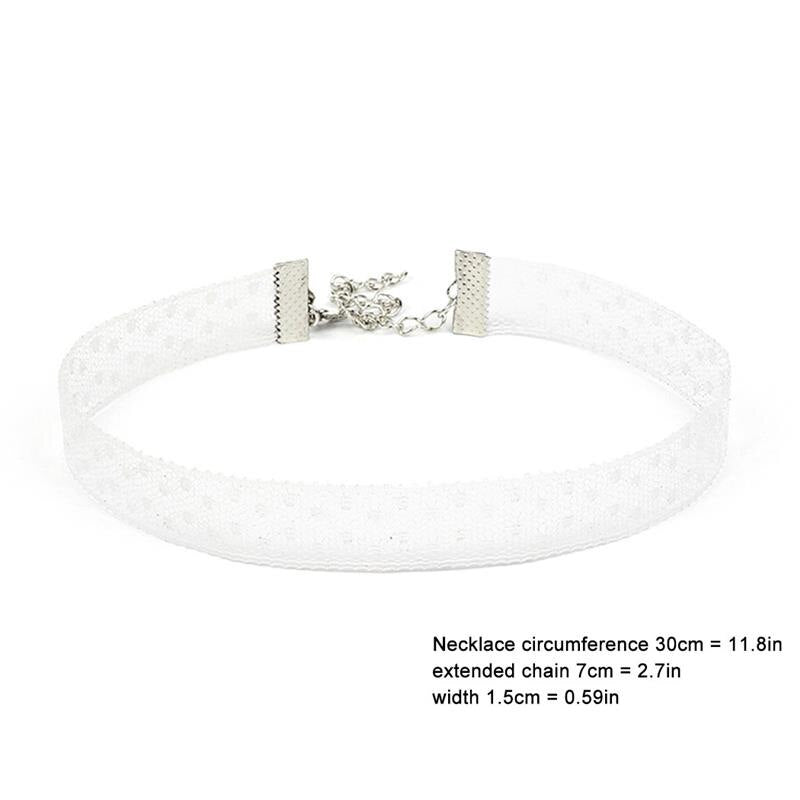 1pc Elegant Women Choker Creative Lace Flower Decor Choker Clavicle Necklace For Women Ladies Girls Jewelry Accessories