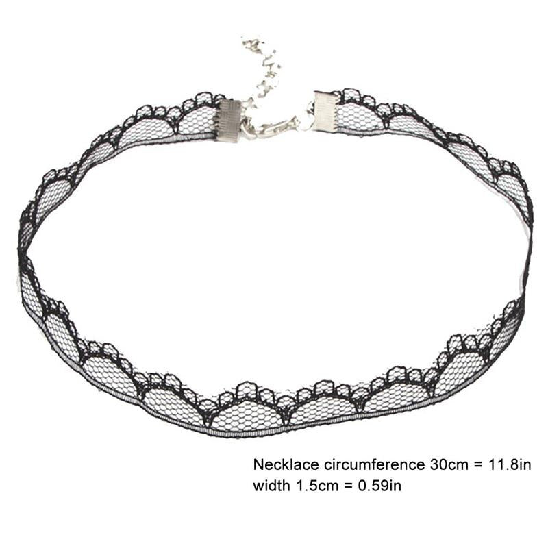 1pc Elegant Women Choker Creative Lace Flower Decor Choker Clavicle Necklace For Women Ladies Girls Jewelry Accessories