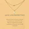 1pc Fashion Minimalist Love Charms Links Chains Hamsa Hand Choker Collier Necklaces Pendants Women Statement Wish Card Jewelry