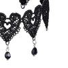 1pc Sexy Choker Necklace Lace Pendant Decor Sexy Clavicle Necklace Charm Clothing Accessories Halloween Party Dress Up