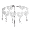 1pc Sexy Choker Necklace Lace Pendant Decor Sexy Clavicle Necklace Charm Clothing Accessories Halloween Party Dress Up