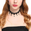 1pc Sexy Choker Necklace Lace Pendant Decor Sexy Clavicle Necklace Charm Clothing Accessories Halloween Party Dress Up