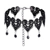 1pc Sexy Choker Necklace Lace Pendant Decor Sexy Clavicle Necklace Charm Clothing Accessories Halloween Party Dress Up