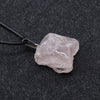 1pc Healing Nugget Mineral Stone Pendulum Natural Agates Amethysts Labradorite Fluorite Quartz Pendant Necklace Choker Women Men