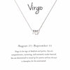 1pc Minimalist Silver Plate Jewelry Creative Constellation Necklace Virgo Pendant Simple and elegant accessories