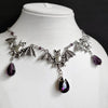 1pc Halloween Vampire Bat Necklace with Bloody Red Crystals  Ladies Gothic Punk Vampire Necklace Jewelry