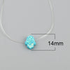 1pc Resin Religious Invisible Transparent Fishing Line Necklace Zircon Choker Necklace For Women Jewelry Fishing Line Necklace