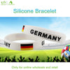 1pc Russia soccer game power balance wristband blue silicone gym band personalised bracelets & bangles