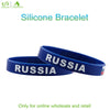 1pc Russia soccer game power balance wristband blue silicone gym band personalised bracelets & bangles