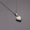 1pc Tiny Heart Photo Frame Pendant Necklace Love Heart Charms Floating Locket Necklaces Women Men Memorial Jewelry