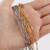 1pc/lot 40-50cm Stainless Steel Flattened Paperclip Craft Chain With Lobster Clasp Necklace For Women Men DIY Jewelry Making