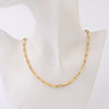 1pc/lot 40-50cm Stainless Steel Flattened Paperclip Craft Chain With Lobster Clasp Necklace For Women Men DIY Jewelry Making