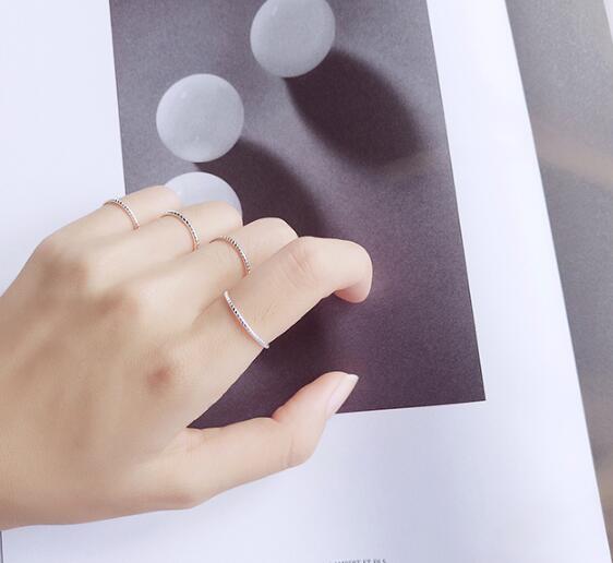 1pc vERY Thin 1mm Roped Twisted Knuckle Midi Finger Ring Gift 100% REAL.925 Sterling Silver fINE jEWELRY GTLJ1309