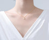 1pcAuthentic 100% REAL. 925 Sterling Silver fINE Jewelry coloured glaze Oval Tears Waterdrop pendant Necklace GTLx1788