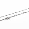 1pcs 45+5cm Silver Stainless Steel Fine Bead Chains Necklace Lobster Clasp Chains For Floating Locket Women Necklace Jewelry