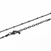 1pcs 45+5cm Silver Stainless Steel Fine Bead Chains Necklace Lobster Clasp Chains For Floating Locket Women Necklace Jewelry