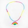 1pcs selling children's jewelry PVC Unicorn baby Rainbow Necklace Silicone Collar Cartoon pendant necklace