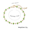 1pcs Black/Red/Pink/Light Green Crystal Beaded Bracelets Stainless Steel Extender Chain Rhinestone Bracelet For Women Jewelry