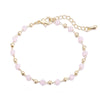 1pcs Black/Red/Pink/Light Green Crystal Beaded Bracelets Stainless Steel Extender Chain Rhinestone Bracelet For Women Jewelry