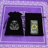 1pcs Black Velvet Moon Phase Tarots Oracle Cards Storage Bag Runes Constellation Witch Divination Accessories Jewelry Dice Bag