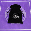 1pcs Black Velvet Moon Phase Tarots Oracle Cards Storage Bag Runes Constellation Witch Divination Accessories Jewelry Dice Bag