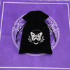 1pcs Black Velvet Moon Phase Tarots Oracle Cards Storage Bag Runes Constellation Witch Divination Accessories Jewelry Dice Bag