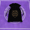 1pcs Black Velvet Moon Phase Tarots Oracle Cards Storage Bag Runes Constellation Witch Divination Accessories Jewelry Dice Bag