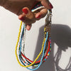 1pcs   Candy Color  Bohemian Handmade Rainbow Beads Choker NecklaceBead Satellite Necklace Women Jewelry Necklaces