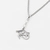 1pcs  Eye of Horus Ra Charms Pendants Necklace Antique Silver Color DIY Fishion Necklace Jewellery For Women