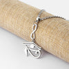 1pcs  Eye of Horus Ra Charms Pendants Necklace Antique Silver Color DIY Fishion Necklace Jewellery For Women