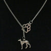1pcs/Lot Vintage Infinity Symbol Connections Greyhound Dog &amp;cat/dog paw Charms Pendant Necklace 19
