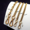 1pcs Metal Bag Strap Shoulder Chain Replacement Metal Bag Chains Purse Chain With Buckles Craft  DIY Bag Parts Gold