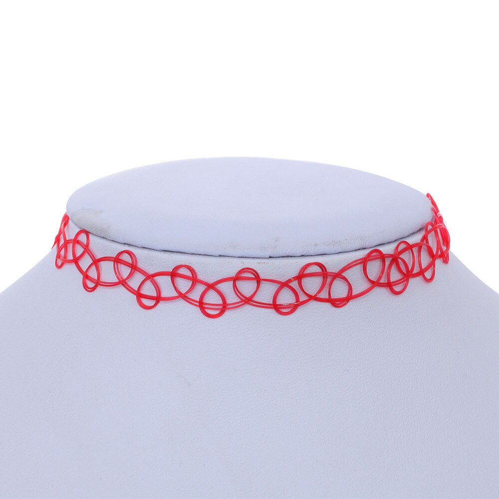 1pcs Sell Choker Necklaces Colorful Chokers Necklace Beach Jewelry Water Drop Circular Cobwebbing Clavicle