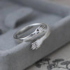 1pcs Titanium Steel Eagle Dragon Claw Halloween Skull Ring  Selling Men's Domineering Opening Rock Animal Jewelry