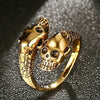 1pcs Titanium Steel Eagle Dragon Claw Halloween Skull Ring  Selling Men's Domineering Opening Rock Animal Jewelry