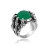 1pcs Titanium Steel Eagle Dragon Claw Halloween Skull Ring  Selling Men's Domineering Opening Rock Animal Jewelry