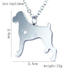 1pcs stainless steel animal Boxer Dog necklace for dog lover