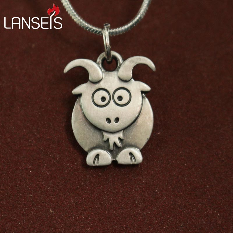 1pcs   Cute goat Necklace pendants for women necklace Animal jewelry Simple Summer necklaces Female gift for friend