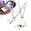 1set Anime Ai Yazawa NANA Lover's Key&lock Alloy Metal Pendant Cosplay Accessories Cos Necklaces