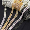 1yard  Cross around tape rhinestones trim crystal metal chain welding webbing for dress, bag, shoes accesso ML022