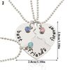 2/3/4pcs Set Friend Necklace Chain Splicing Creative Forever and Ever Heart Couple Necklace Gift Friendship Jewelry Pendant
