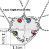2/3/4pcs Set Friend Necklace Chain Splicing Creative Forever and Ever Heart Couple Necklace Gift Friendship Jewelry Pendant
