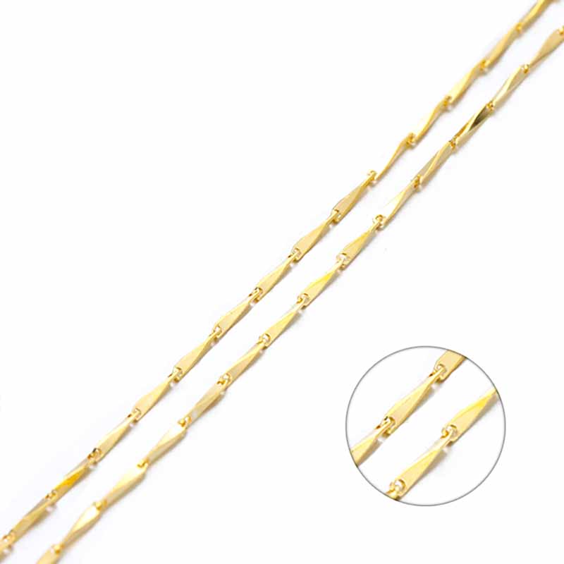 2 Colours Long 20 22 20 inches Certified S925 925 Sterling silver 925 solid pure chain necklace 1mm Gold plated women bulk Arrow