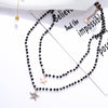 2 Layer Beads Chain Necklace Gold Silvery Stainless Steel Star Pendent Necklaces for Woman 2022 Dainty Jewelry Accessory