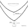 2 Layer Beads Chain Necklace Gold Silvery Stainless Steel Star Pendent Necklaces for Woman 2022 Dainty Jewelry Accessory