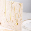 2 Layered Gold Chain Square Pendant Necklace for Women Trend Jewelry Accessories Stainless Steel Female Necklace Gift 2022
