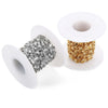 2 Meters Stainless Steel Gold Steel Tone Flat Oval Lip Shape Water-wave Bulk Chain DIY Pendant Necklace Jewelry Making