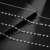 2 Meters Stainless Steel Gold Steel Tone Flat Oval Lip Shape Water-wave Bulk Chain DIY Pendant Necklace Jewelry Making