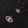 2 Multilayer Crystal Pendant Necklace for Women Black Beads Chain Blue Evil Eye Choker Necklaces Jewelry 2022 New