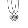 2 PCs/Set Couple Necklace for Women Men Silver Color Heart Lock Key Pendant Paired Necklace Choker Gifts for Women